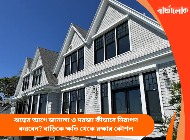 ঝড়ের আগে জানালা ও দরজা কীভাবে নিরাপদ করবেন? বাড়িকে ক্ষতি থেকে রক্ষার কৌশল