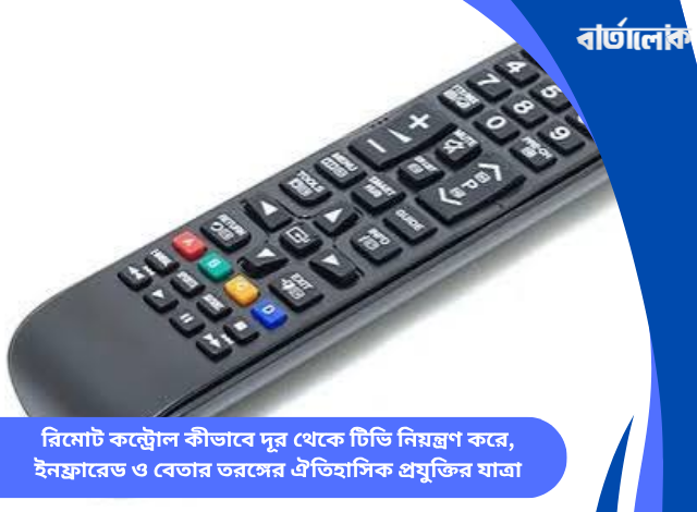 রিমোট কন্ট্রোল কীভাবে দূর থেকে টিভি নিয়ন্ত্রণ করে, ইনফ্রারেড ও বেতার তরঙ্গের ঐতিহাসিক প্রযুক্তির যাত্রা