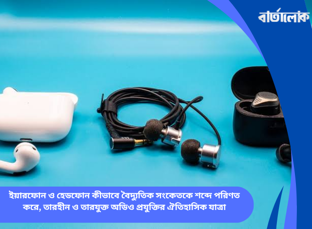 ইয়ারফোন ও হেডফোন কীভাবে বৈদ্যুতিক সংকেতকে শব্দে পরিণত করে, তারহীন ও তারযুক্ত অডিও প্রযুক্তির ঐতিহাসিক যাত্রা