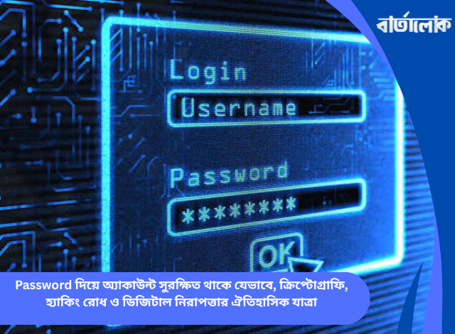 Password দিয়ে অ্যাকাউন্ট সুরক্ষিত থাকে যেভাবে, ক্রিপ্টোগ্রাফি, হ্যাকিং রোধ ও ডিজিটাল নিরাপত্তার ঐতিহাসিক যাত্রা