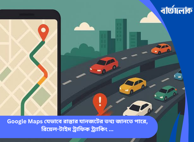 Google Maps যেভাবে রাস্তার যানজটের তথ্য জানতে পারে, রিয়েল-টাইম ট্রাফিক ট্র্যাকিং ও জিপিএস ডেটার ঐতিহাসিক যাত্রা