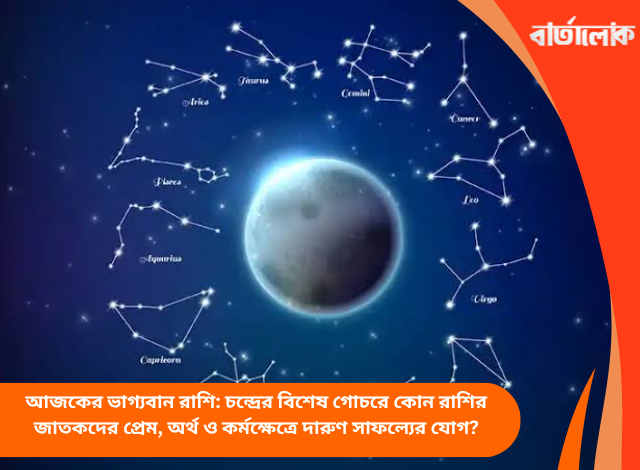 আজকের ভাগ্যবান রাশি: চন্দ্রের বিশেষ গোচরে কোন রাশির জাতকদের প্রেম, অর্থ ও কর্মক্ষেত্রে দারুণ সাফল্যের যোগ?