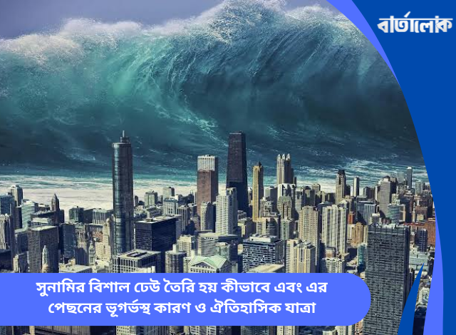 সুনামির বিশাল ঢেউ তৈরি হয় কীভাবে এবং এর পেছনের ভূগর্ভস্থ কারণ ও ঐতিহাসিক যাত্রা