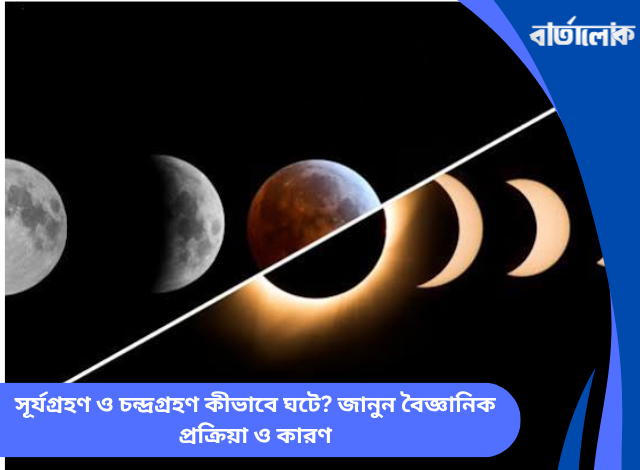 সূর্যগ্রহণ ও চন্দ্রগ্রহণ কীভাবে ঘটে? জানুন বৈজ্ঞানিক প্রক্রিয়া ও কারণ
