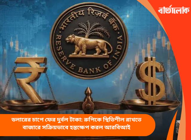 ডলারের চাপে ফের দুর্বল টাকা: রুপিকে স্থিতিশীল রাখতে বাজারে সক্রিয়ভাবে হস্তক্ষেপ করল আরবিআই