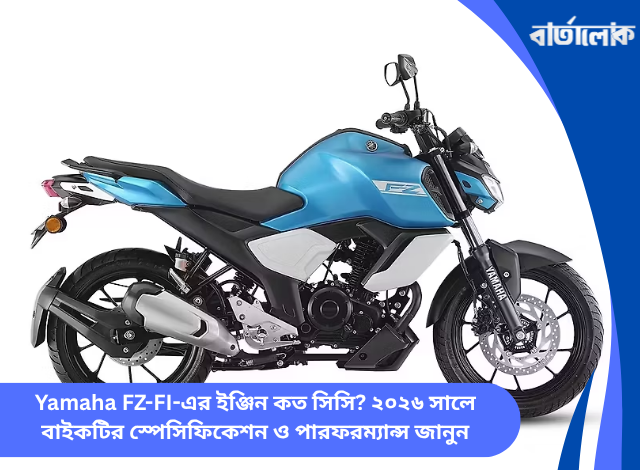 Yamaha FZ-FI-এর ইঞ্জিন কত সিসি? ২০২৬ সালে বাইকটির স্পেসিফিকেশন ও পারফরম্যান্স জানুন