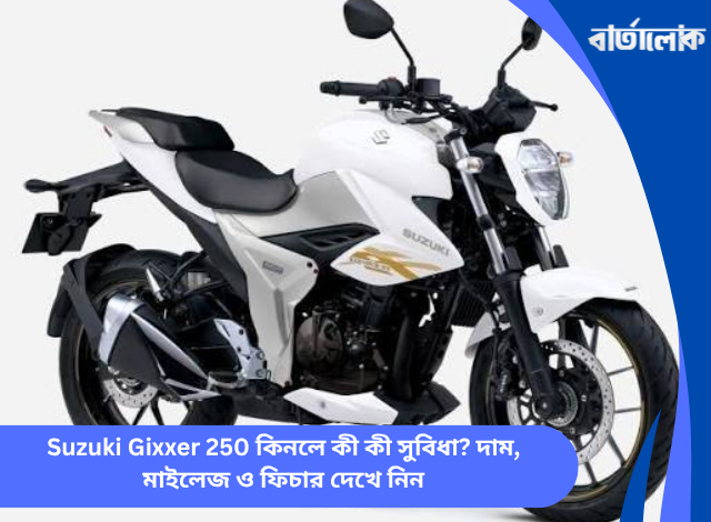 Suzuki Gixxer 250 কিনলে কী কী সুবিধা? দাম, মাইলেজ ও ফিচার দেখে নিন